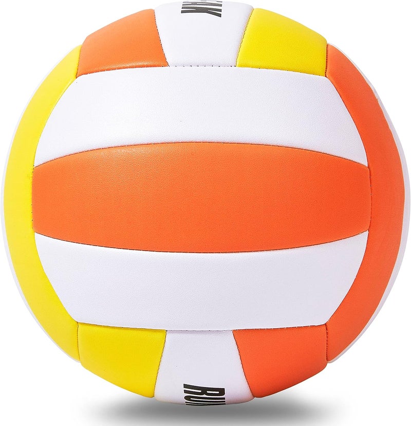 RUN2PEAK Soft Touch Volleyball Ball Gifts for Teen Girls Kids Youth Team Beginners Durable Volleyballs for Outdoor Indoor Beach Pool Water Play Official Size 5 Training Practice Volley Ball - Image 3